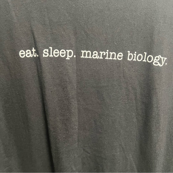 Port&Company Black Marine Biology Graphic T-Shirt NWOT - Picture 2 of 4